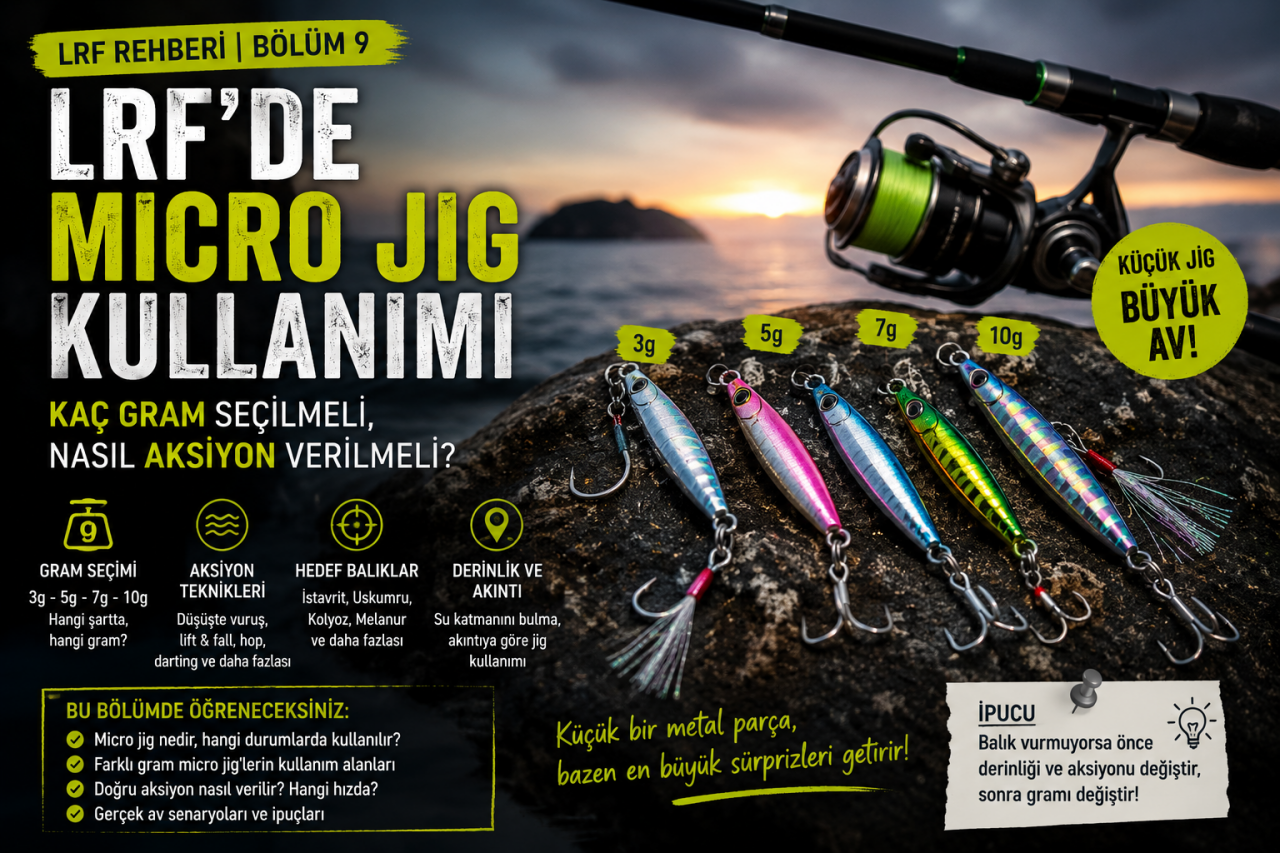 LRF’de Micro Jig Kullanımı: Kaç Gram Seçilmeli, Nasıl Aksiyon Verilmeli? – Bölüm 9