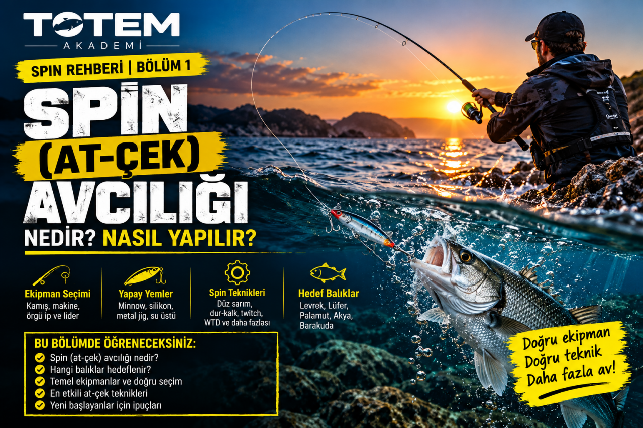 Spin (At-Çek) Avcılığı Nedir? Nasıl Yapılır? Yeni Başlayanlar İçin Rehber
