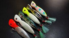 FUJIN La-Nina Maket Balık Su Üstü Popper - 018Pearl Rainbow Glow