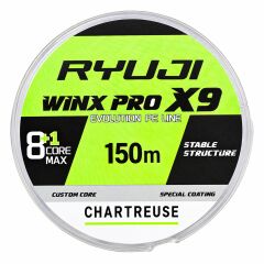 Ryuji Winx Pro X9 150m 8+1 Örgü İp Misina – Chartreuse 0,08 mm