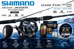 Shimano Ocea Jigger F Custom 2001 + Game Type Jigging B605 250gr Profesyonel Jigging Olta Seti