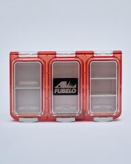 Fubelo FUBOX SPARE sızdırmaz  Klips-iğne-halka saklama kutusu #kırmızı