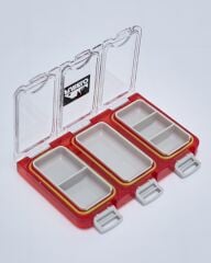 Fubelo FUBOX SPARE sızdırmaz  Klips-iğne-halka saklama kutusu #kırmızı