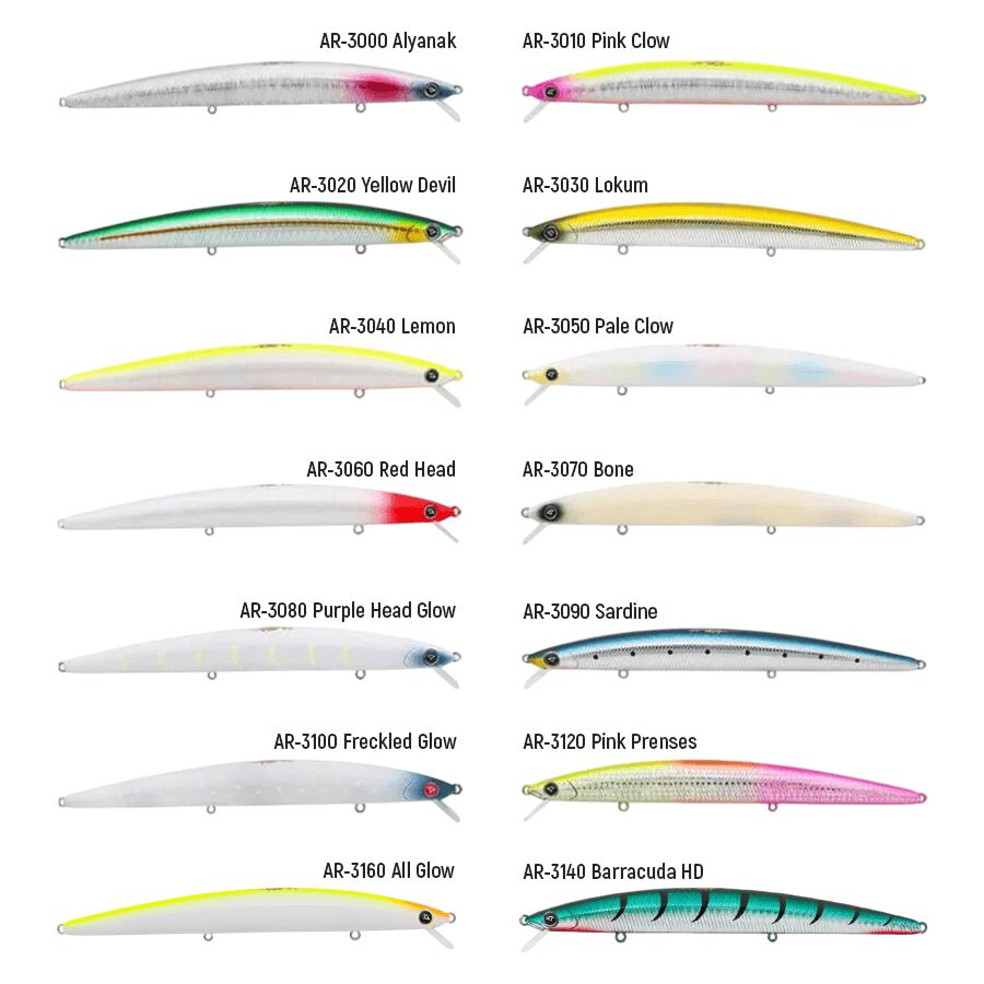 Hanfish ARIZA 170 mm 30 g. #RENK: Ar-3040 Lemon