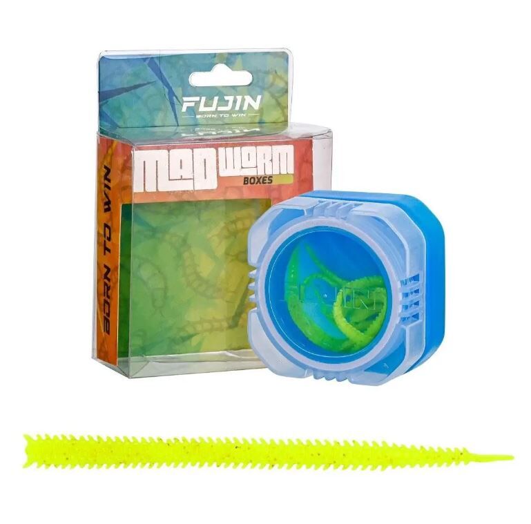 Fujin Mad Worm 9cm LRF Silikonu - FLUO GREEN