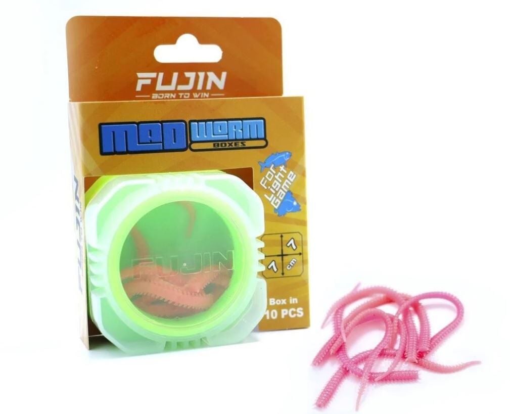 Fujin Mad Worm 9cm LRF Silikonu - PİNK GLOW