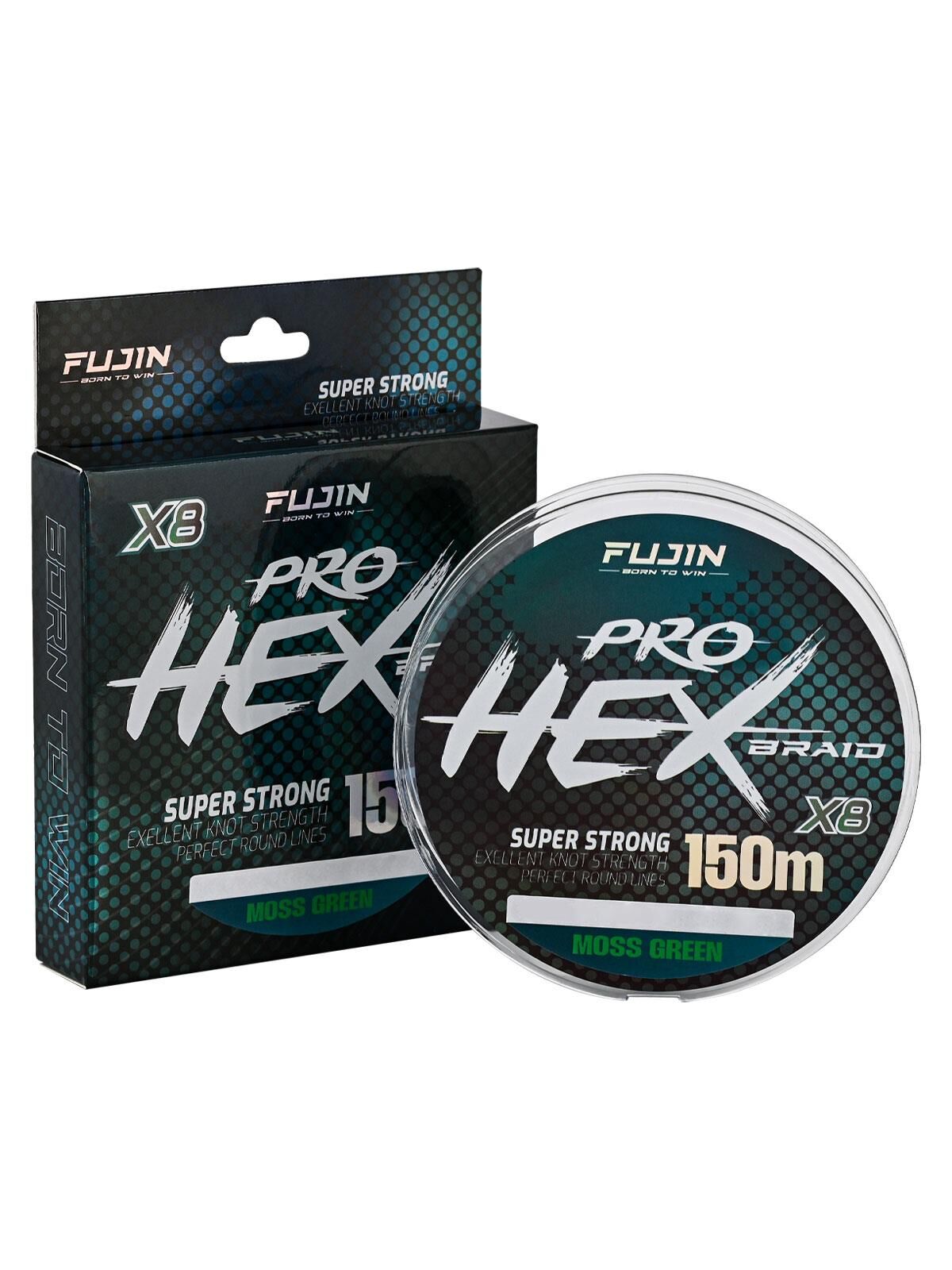 Fujin Pro Hex 8X 150Mt. 0.16 mm  Moss Green İp Misina