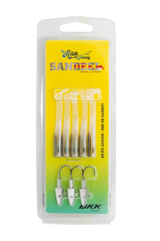 Hanfish SANDEEL 8 cm 5.2 gr Silikon Yem #RENK:Silver Bait