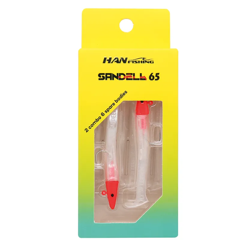 Hanfish SANDEEL 6.5 cm 3.2 gr Silikon Yem #RENK:Red Peary White