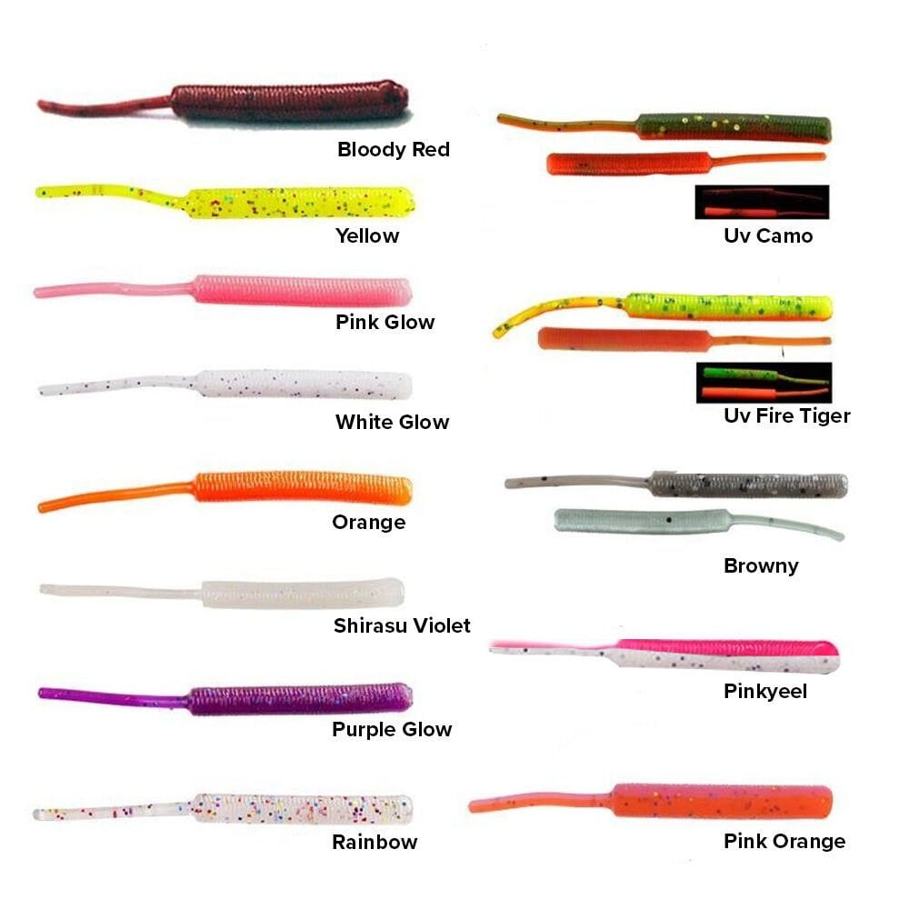 Fujin Baby Worm 5,2cm Floating LRF Silikonu renk #uv fire tiger