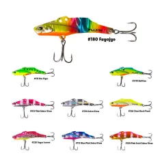 Fujin Metal Vibe 55mm 15gr Vibrasyon #RENK:Blue Pink Zebra GLOW