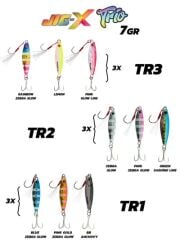 Fujin Jig-X Trio 3lü Micro Jig 7gr RENK: TR3