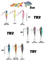 Fujin Jig-X Trio 3lü Micro Jig 5gr #RENK: TR1