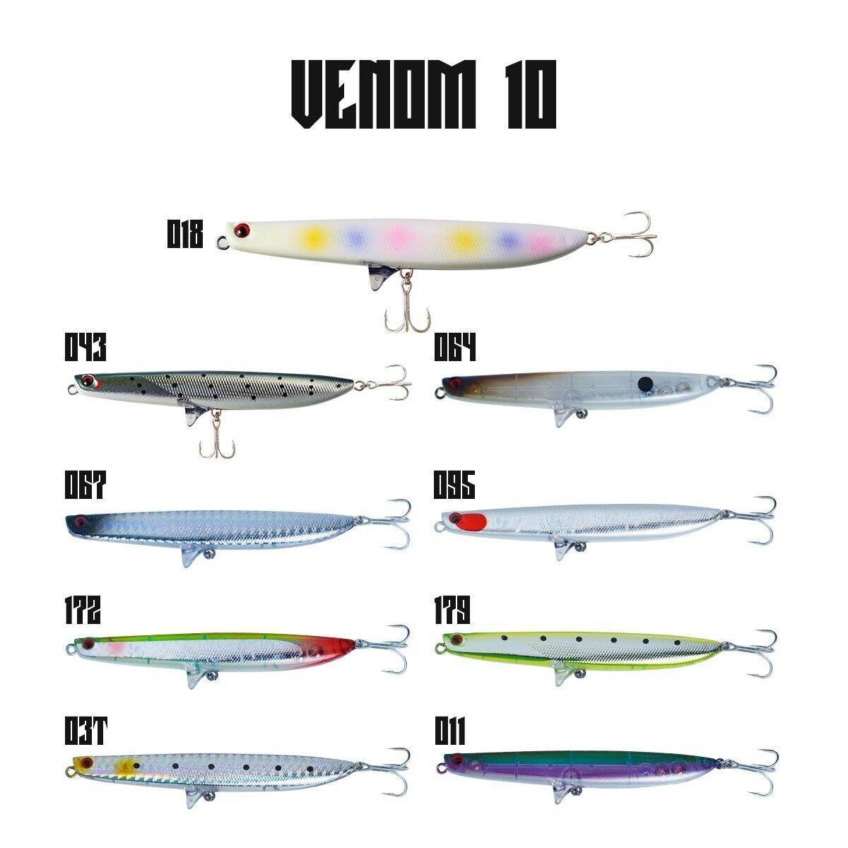 Fujin Venom 10 10.5gr 10cm Maket Balık #RENK:067 Silver Black Head