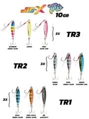 Fujin Jig-X Trio 3lü Micro Jig 10gr RENK:TR2