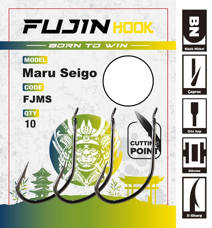 Fujin Maru Seigo Deliksiz Çapraz Olta Kancası 11 no