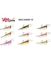 Teke Shrimp Karides 75 mm 7 gr Silikon Yem #lemon shrimp