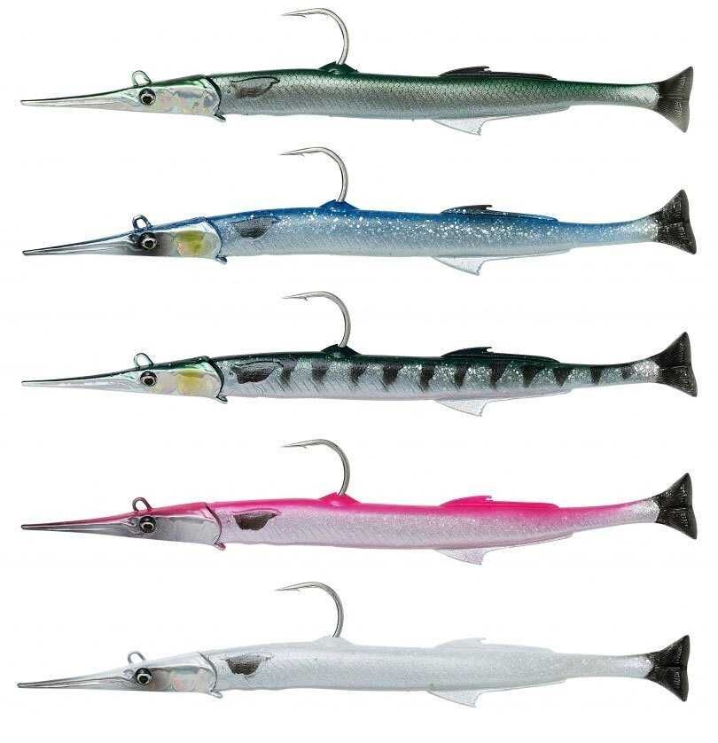 Savage Gear Needlefish Pulsetail 2+1 14 cm 12g #Pearl White Silver