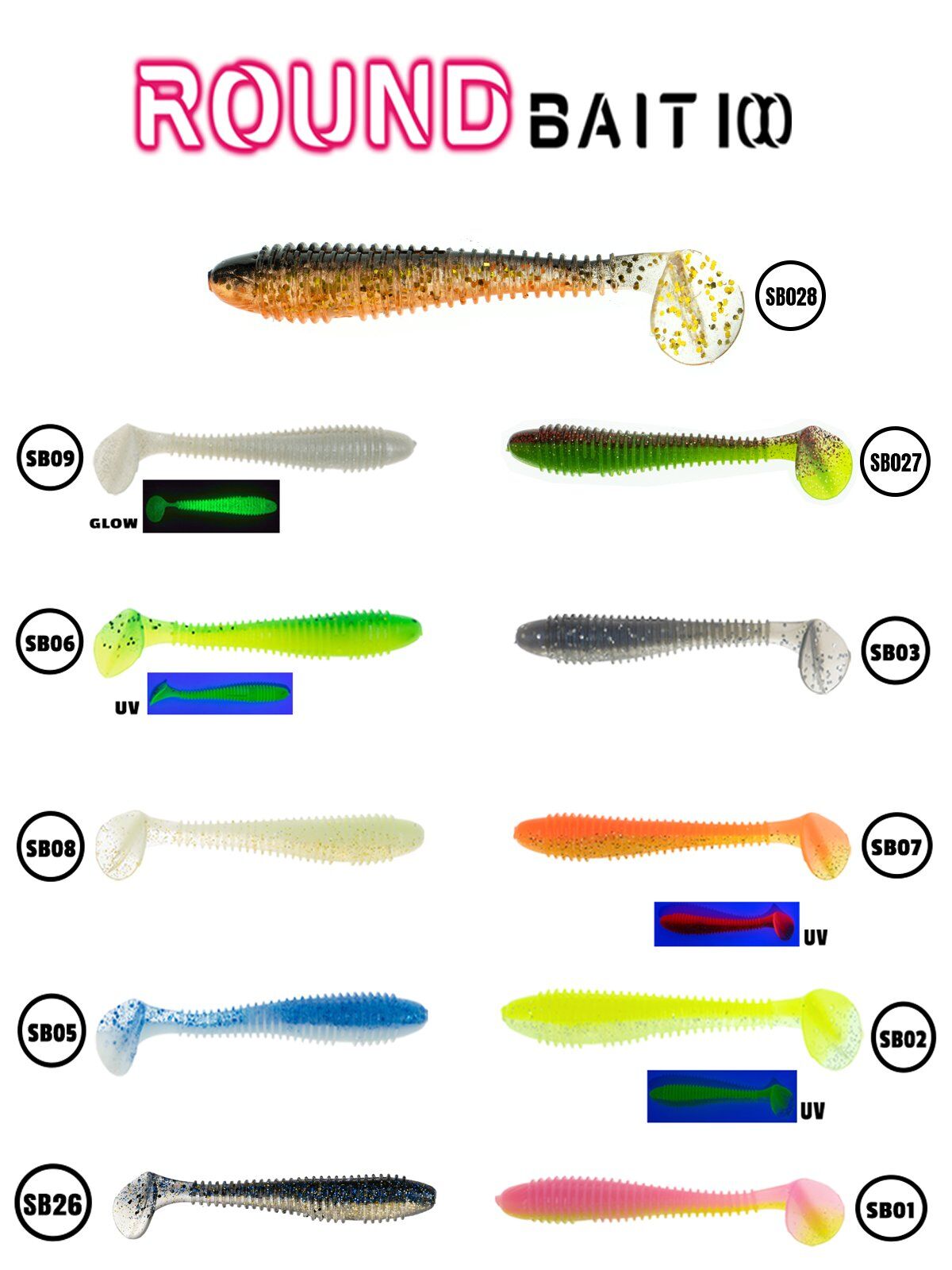 Fujin Round Bait 100mm Silikon Balık #Renk : SB001