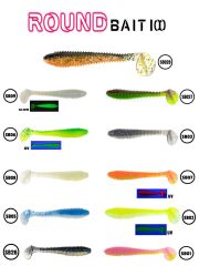 Fujin Round Bait 100mm Silikon Balık #Renk : SB001
