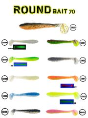 Fujin Round Bait 70mm Silikon Balık #RENK:SB027