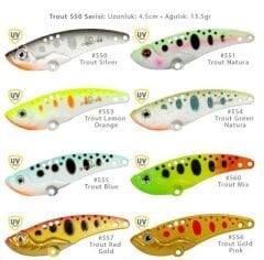 Deepvib Trout 550 14gr 5.4cm Vibrasyon Yem Serisi #RENK:553