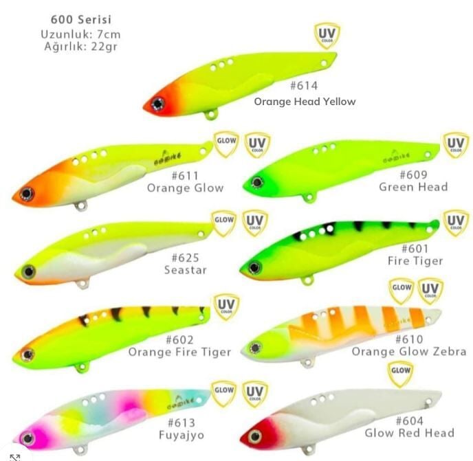 Deepvib 600 Vibrasyon Yem Serisi 22gr #RENK 602