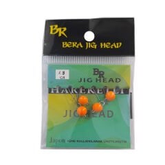 Bera Hareketli (Mafsallı) Turuncu Jig Head (Glow) - 3.5 GR 4 Adet
