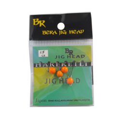 Bera Hareketli (Mafsallı) Turuncu Jig Head (Glow) - 3.5 GR 4 Adet