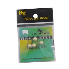 Bera Hareketli (Mafsallı) Jig Head green (Glow) - 1.5 GR 4 Adet
