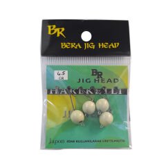 Bera Hareketli (Mafsallı) Jig Head green (Glow) - 1.5 GR 4 Adet
