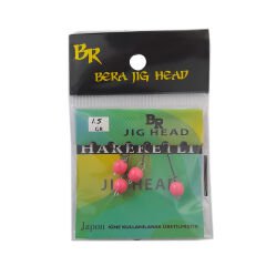 Bera Hareketli (Mafsallı) Pembe Jig Head (Glow) - 4 GR 4 Adet