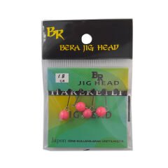 Bera Hareketli (Mafsallı) Pembe Jig Head (Glow) - 3.5 GR 4 Adet