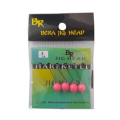 Bera Hareketli (Mafsallı) Pembe Jig Head (Glow) - 2.5 GR 4 Adet