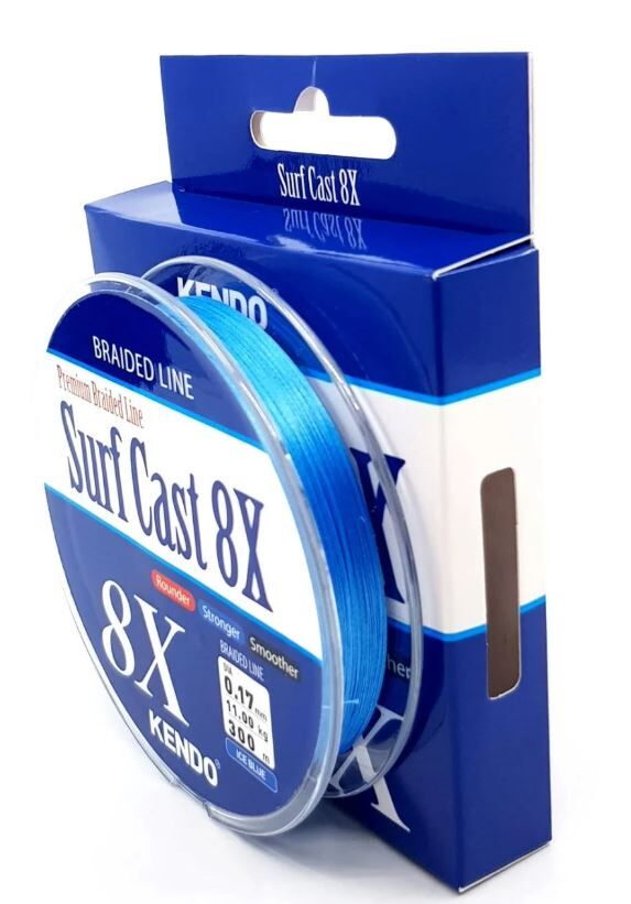 Kendo Surf Cast 8X Fighting 0.15 mm  300 mt Örgü İp ( ICE BLUE)