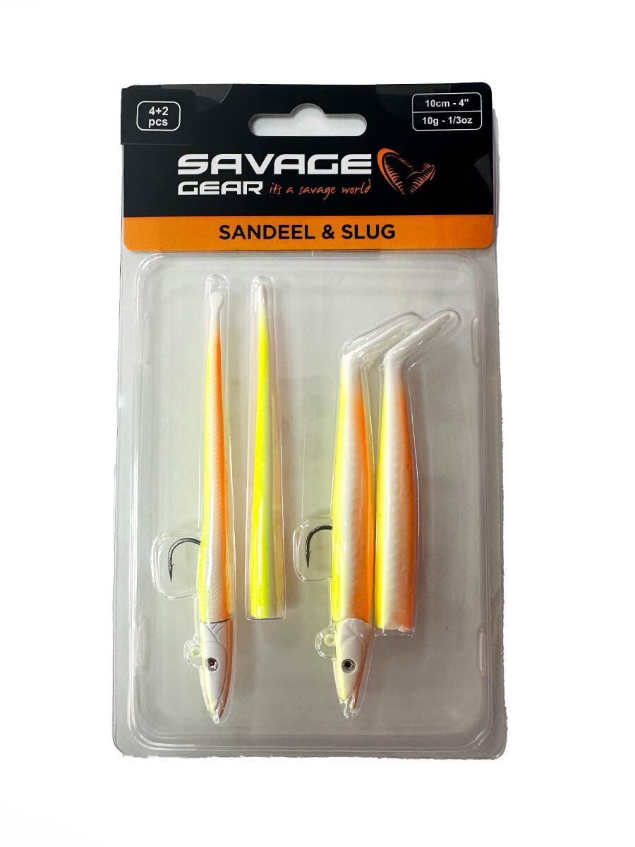 Savage gear Sandeel And Slug 10 cm 10 gr 4+2 Adet RENK: LEMON BACK