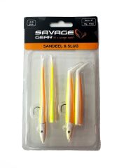 Savage gear Sandeel And Slug 10 cm 10 gr 4+2 Adet RENK: LEMON BACK