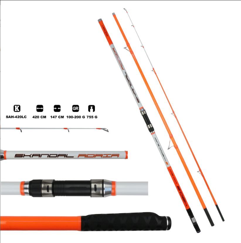 Skandal Adria Hybrid 420 LC Surf Kamışı 100-200 g
