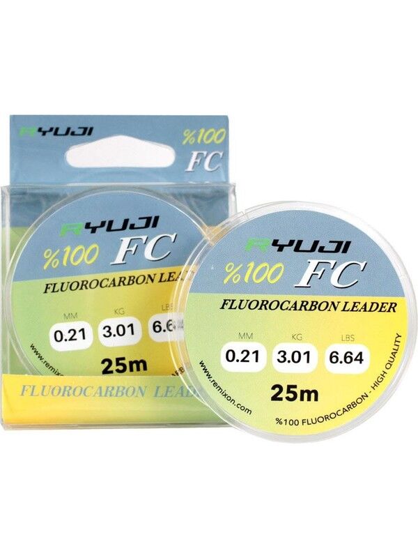 RYUJİ  %100 FC 25m Fluoro Carbon Leader Misina 0.14 MM