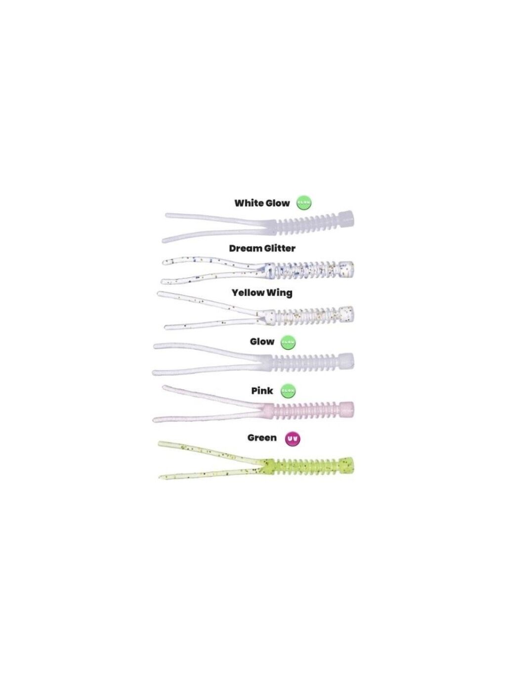 Pandora Shaky LRF Silikonu - WHİTE GLOW