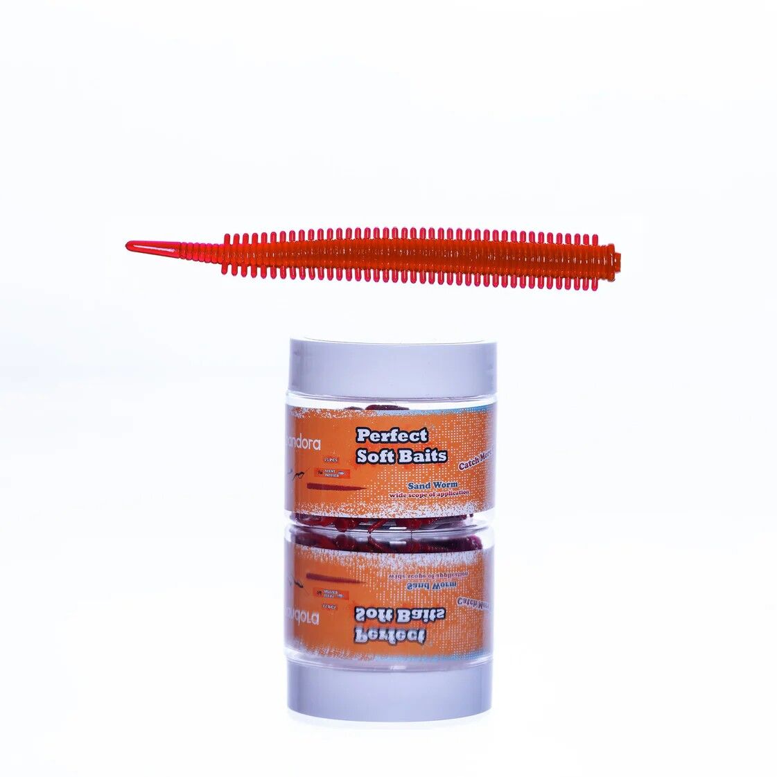 Pandora Perfect Soft Baits Sand Worm 7cm (Kavanozlu Ambalaj) - RED BERRY