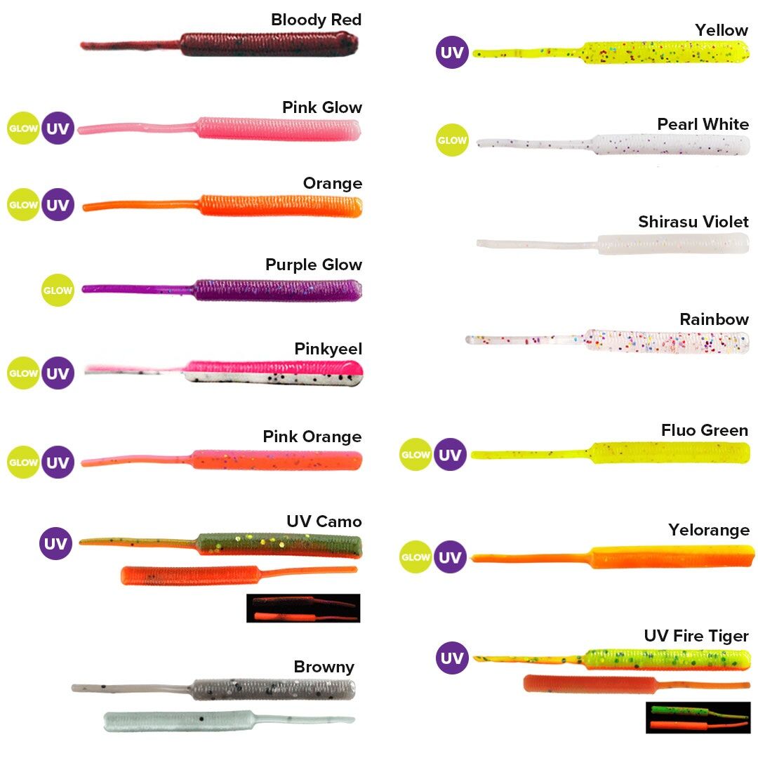 FUJIN Yummy Sandworm 7cm LRF Silikonu Renk: Fluo Green