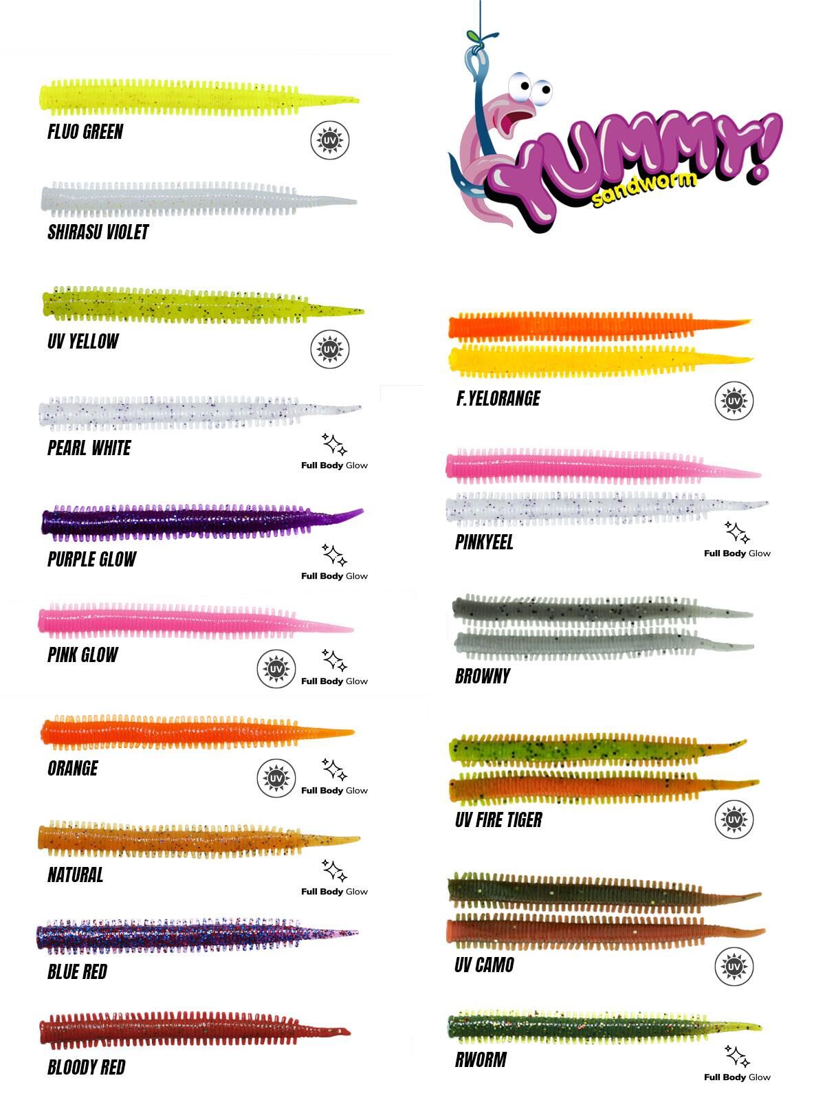 FUJIN Yummy Sandworm 7cm LRF Silikonu Renk: Pinkyeel