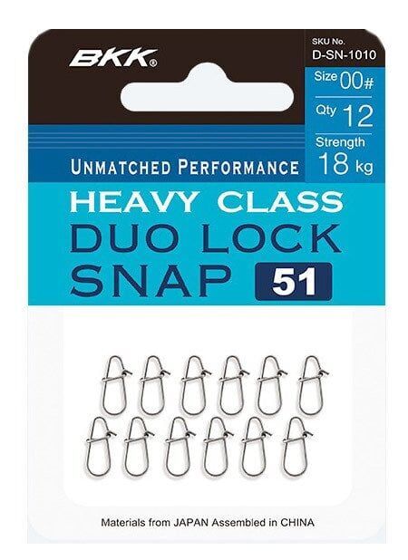 BKK Duolock Snap-51 Rapala Klipsi - 2 12 Pcs