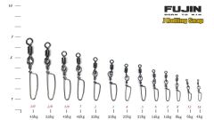Fujin J Rolling Snap Bilyalı Kilitli Klips Black Nickel #1/0 numara