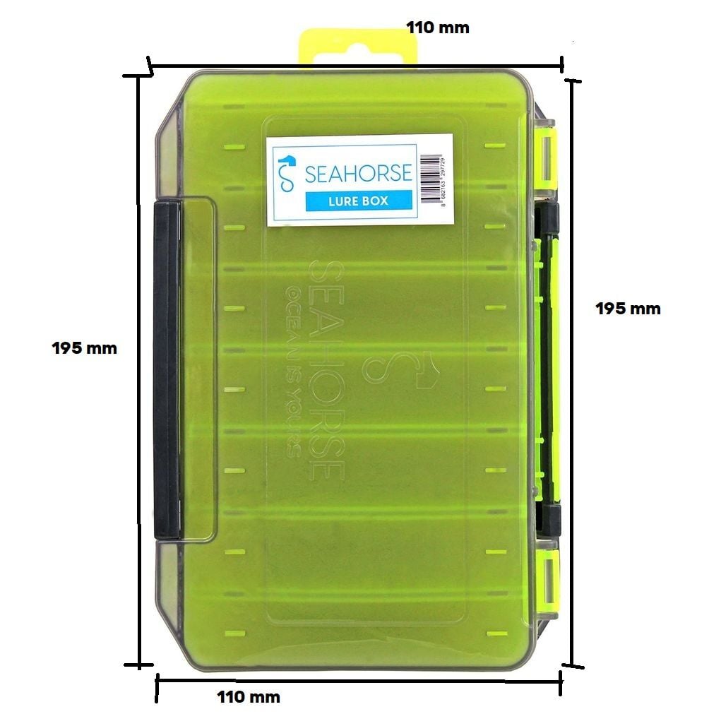 Sea Horse Lure Box Çift Taraflı  maket kutusu 195*110*35 (yeşil)