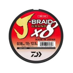 Daiwa JB Grand 8X 135m 0,13mm Grey İp Misina