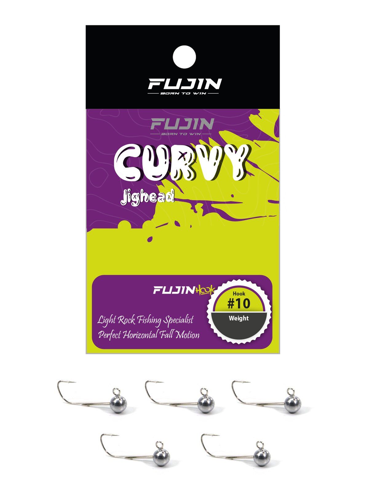 Fujin Curvy Jig Head 10 numara 0.7 gr