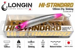 Longin Hi-Standard 120S 120mm 21gr Sinking Maket Balık RENK:TU011LN PİNK START