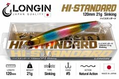 Longin Hi-Standard 120S 120mm 21gr Sinking Maket Balık RENK.#S043MK ALTIN PALYAÇO